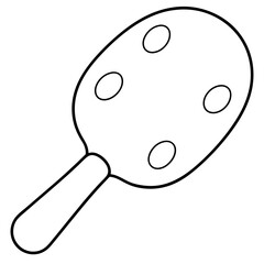 Paletas black vector illustration