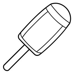 Paletas black vector illustration