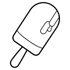 Paletas black vector illustration