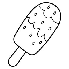 Paletas black vector illustration