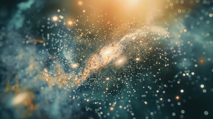 Obraz premium The cosmic beauty of space, filled with stars and nebulae.