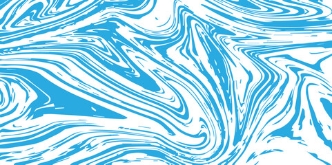 Abstract Pattern white and blue marble texture and background. Liquify Swirl blue and white color art. acrylic pours liquid marble surface design.	