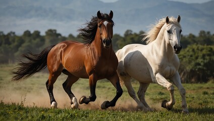 horse in the field