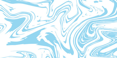 Abstract Pattern white and blue marble texture and background. Liquify Swirl blue and white color art. acrylic pours liquid marble surface design.	