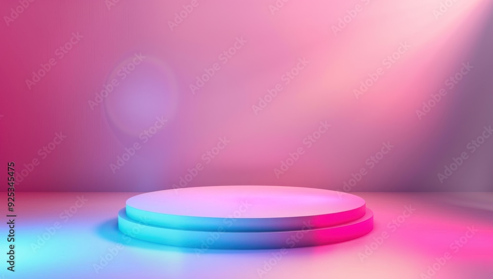 Poster neon lights abstract background for product display