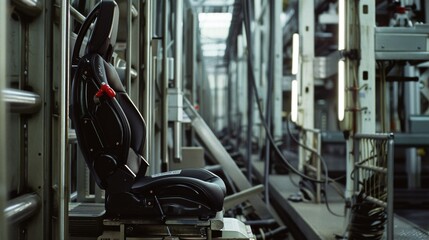 A close-up shot of a vacuum cleaner on a plush carpet in a cozy living room, highlighting mundane yet essential household chores in a serene setting.