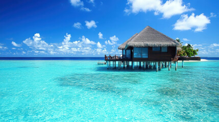 Tourism in the Maldives: Enjoying luxury resorts and crystal-clear waters,