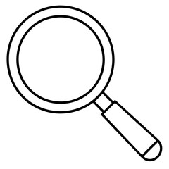 Magnifier art vector illustration