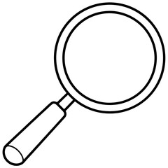 Magnifier art vector illustration