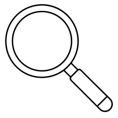 Magnifier art vector illustration