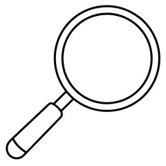 Magnifier art vector illustration