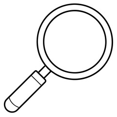 Magnifier art vector illustration