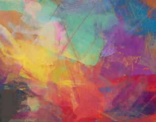 Fototapeta premium Vibrant Grunge Texture with Distressed Grainy Effect