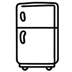 Line drawing of household appliances icons