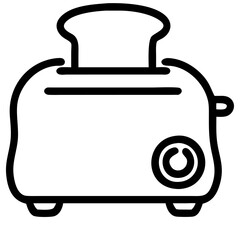Line drawing of household appliances icons