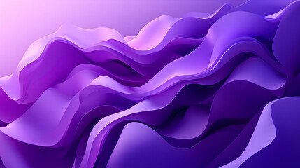 Obraz premium A vibrant abstract design featuring flowing purple waves.