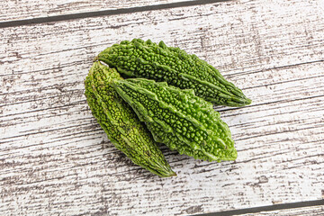 Green raw bitter lemon vegetables
