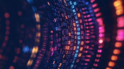 Obraz premium Abstract Digital Data Flow