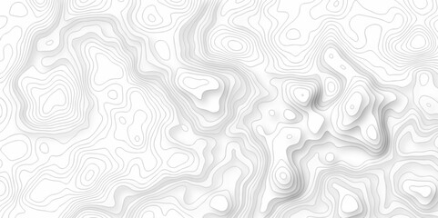 Obraz premium Seamless stripe wave line topography map pattern camping cartography diagram black and white geometric carve wave line. abstract landscape topography line map vector wavy texture design background.