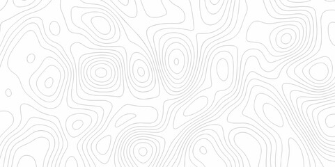 Seamless stripe wave line topography map pattern camping cartography diagram black and white geometric carve wave line. abstract landscape topography line map vector wavy texture design background.