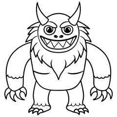 Obraz premium Monster art vector illustrator