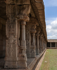 Ruins of the Achyutaraya Temple in Hampi. India.