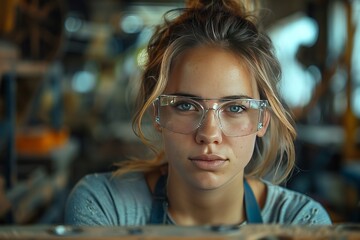 Labor day Professional Construction Worker with Safety Gear, Generative Ai