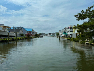 Obraz premium houses on the river
