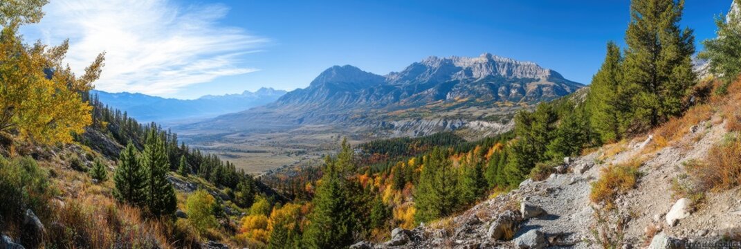 Timpanogos Mountain Hiking Trail: Fall Panorama Views in Uinta Wasatch Cache National Forest