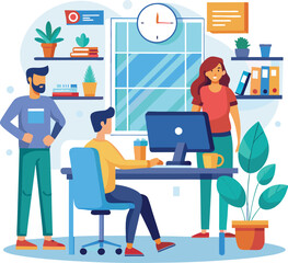 Business people office life