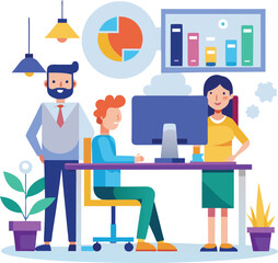 Business people office life