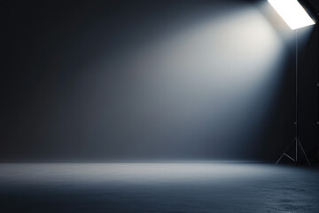 A serene studio environment showcasing soft, even lighting that enhances a sense of calm and creativity for artistic expression and performance.