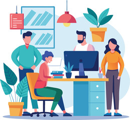 Business people office life