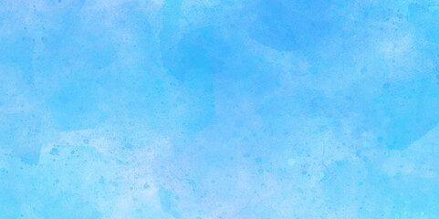 Natural shiny and soft light watercolor blurry cloudy blue sky wallpaper texture. Colorful beautiful sky blue color light grunge, wall background.