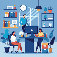 Business people office life