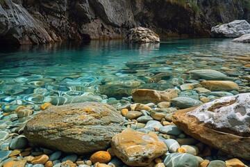 Fototapeta premium rocks in the water