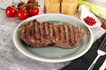 Rib eye steak grilled beef