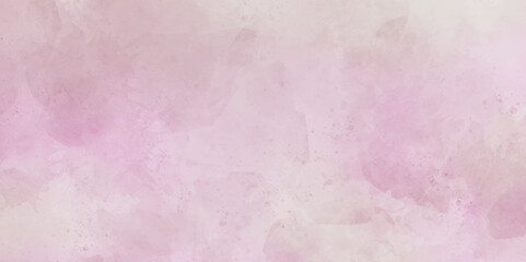 Natural shiny  soft pink and white light watercolor blurry cloudy pink fluffy view sky wallpaper texture. Colorful watercolor beautiful sky pink color light grunge, wall background.