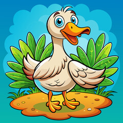 Goose art vector