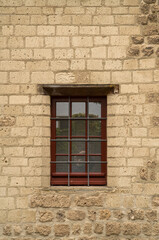 details of a medieval building, windows