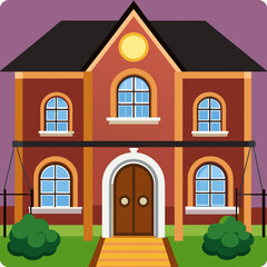 A house art vector illustration