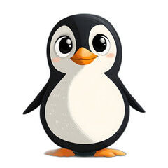 Obraz premium Cute Cartoon Penguin Illustration.