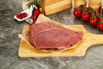 Raw beef meat shoulder for cooking