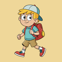 kid going back to school after summer