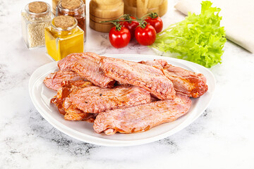 Marinated Duck wings for barbecue