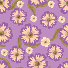 Textile and digital seamless floral vector design