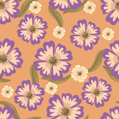 Textile and digital seamless floral vector design