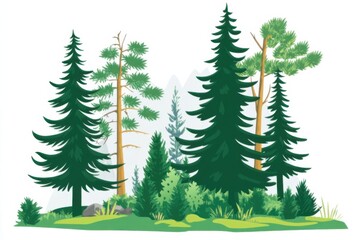 Obraz premium Forest Illustration