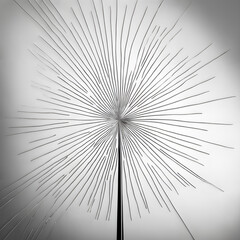 Obraz premium Abstract Monochrome Dandelion