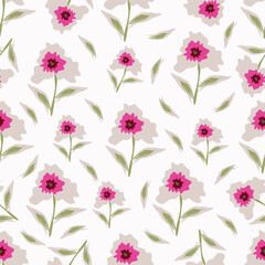 Textile and digital seamless floral vector design